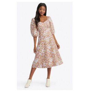Draper James Shadow Floral June Dress in Yellow
